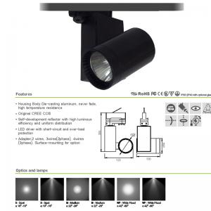 실린더 궤도 궤도 설계 실내 벽에 걸려 스포트라이트 조명
