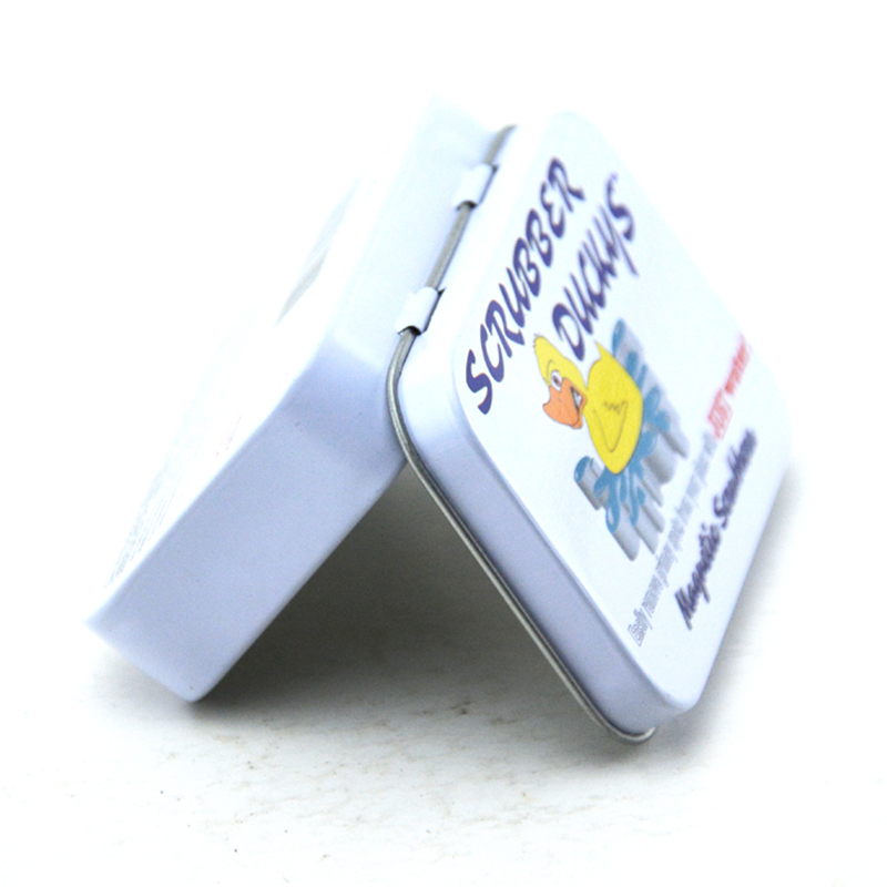 사탕 민트 포장에 대 한 사용자 지정 세련 된 금속 미니 사각형 깡통 상자