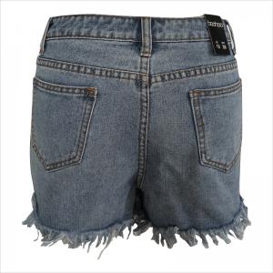 줄무늬 레이스 짧은 소매 인쇄 WS1483