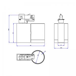 7W-50W UL 인증 트랙 dimmable led 자리 조명 흰색 실내 전등