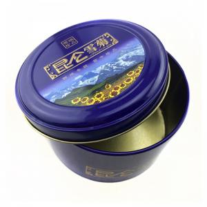 금속 중국 스타일 라운드 차 깡통 상자