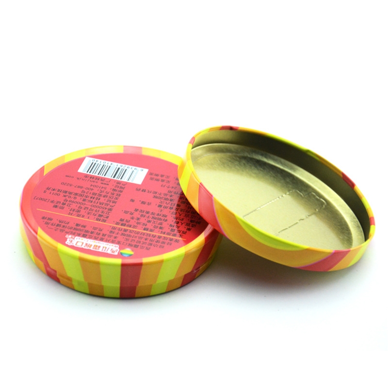 공장 도매 맞춤 라운드 클릭 clack 사탕 민트 깡통 상자