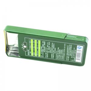 민트, 건강 제품을위한 작은 직사각형 주석 상자