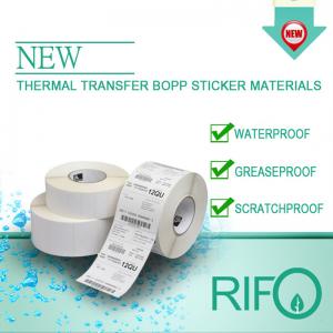 개인 열전달 롤 코팅 빈 바코드 자체 접착 라벨