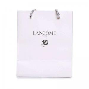 자신의 로고가있는 무광택 적층 금박 예술 종이 봉투