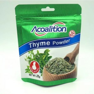 구멍이있는 지퍼 포켓 둥근 바닥 플라스틱 주머니