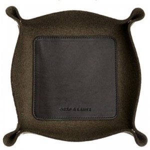 인조 가죽 대지 트레이