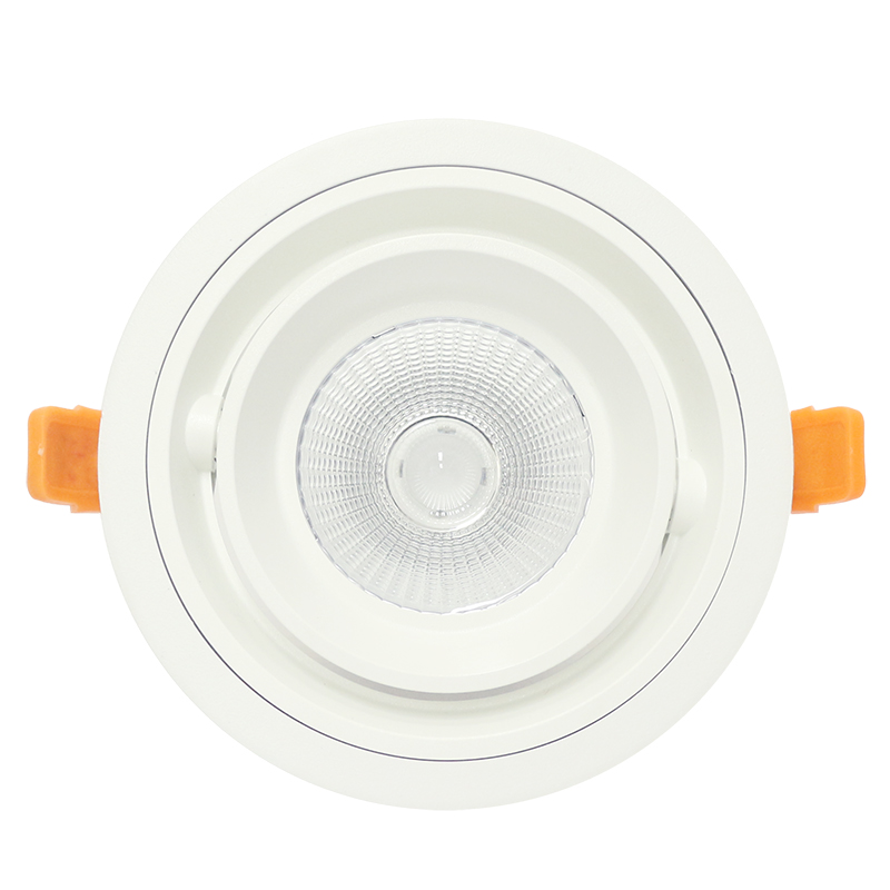 둥근 사각형 모양 LED 천장 조명 COB 20W 30W 빛 아래로 recessed 천장 마운트 빛 주도
