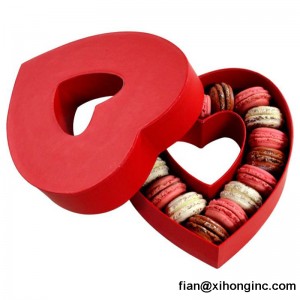 특별한 심장 모양의 경질 선물 상자