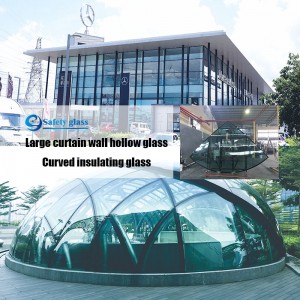 적층 유리 외벽 높은 품질 24금 및 기타 색깔의 페인트를 같은 곡 적층 유리 민첩하다