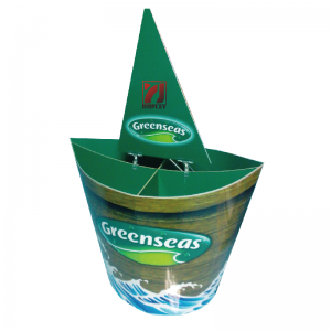 광고 사용자 정의 인쇄 접는 배너 스탠드 토템 디스플레이 POP 골 판지 종이 Standee