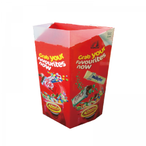 광고 사용자 정의 인쇄 접는 배너 스탠드 토템 디스플레이 POP 골 판지 종이 Standee