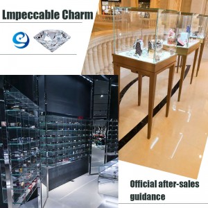 사용자 정의 설정 보석 디스플레이 디스플레이 호화 진열장 보석점