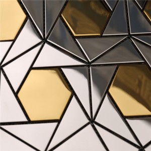 아름다운 모자이크 무늬 장식 그림 금속 벽