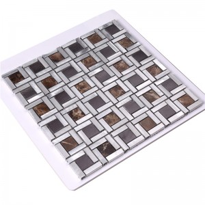 장식 대리석 외벽에 엎어진 모자이크 타일