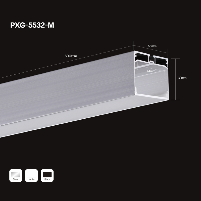 유알루미늄 6033 알루미늄 억압 LED 채널 LED 조형등