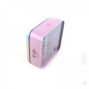 사용자 정의 작은 사각형 화장품 주석 상자 눈 그림자에 대 한 인쇄