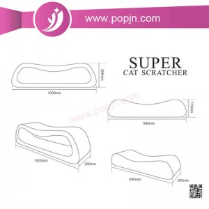 애완 동물 스크래치 골판지 고양이 scratcher 및 고양이 둘러싸는 고양이 스크래치 보드