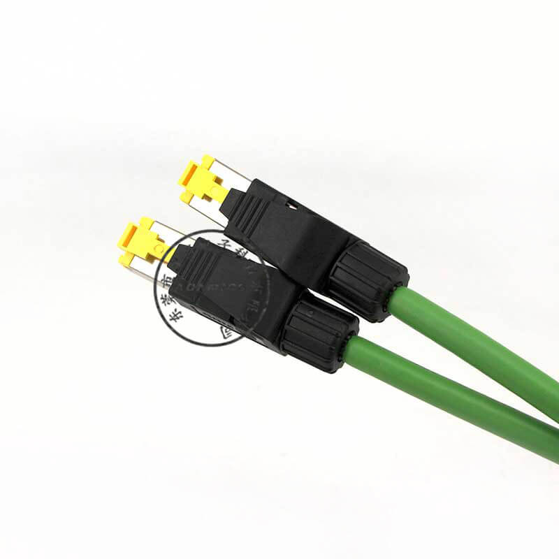 네트워크 케이블 공급 장치 Harting RJ45 커넥터 이더넷 네트워크 케이블