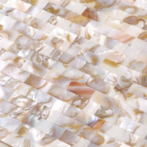 새로운 검은 걸레 조개 모자이크 타일 크기 10 * 20mm