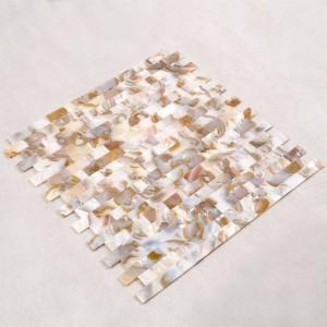 새로운 검은 걸레 조개 모자이크 타일 크기 10 * 20mm