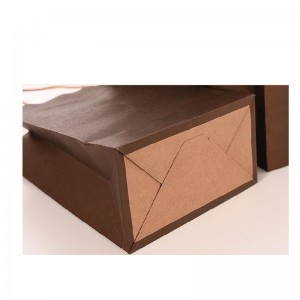 사용자 정의 인쇄 손 쇼핑 갈색 크 라프 트 종이 가방 핸들