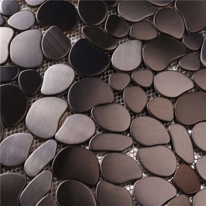 매트 304 스테인레스 스틸 불규칙한 모자이크 벽 타일