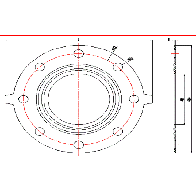 UPVC 플랜지 가스켓 (EPDM, FPM)