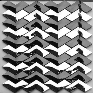 생선 뼈 모양 V 형 물결 모양의 타일 벽 장식 HSW18012