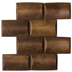 로비 데코 HSW18126 용 빈티지 Coppery 모자이크 타일