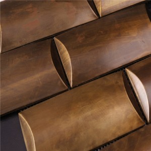 로비 데코 HSW18126 용 빈티지 Coppery 모자이크 타일