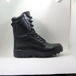 남자 \ 진짜 가죽 작전 군사 부츠 지퍼