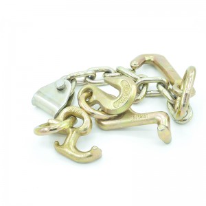 G70 단조 R 후크와 용접 링크 골든 도금