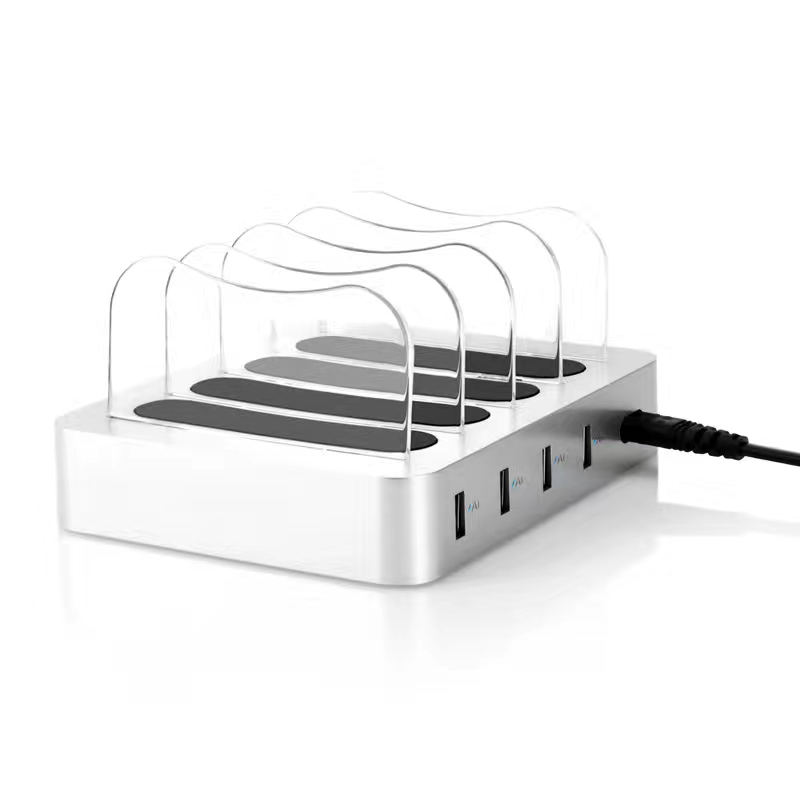 KPS-8402LC 4 개의 USB 포트 충전기 (미국 / EU / UK / AU AC 케이블)
