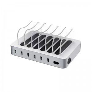 KPS-8403LC 6 개의 USB 포트 충전기 (미국 / EU / UK / AU AC 케이블)