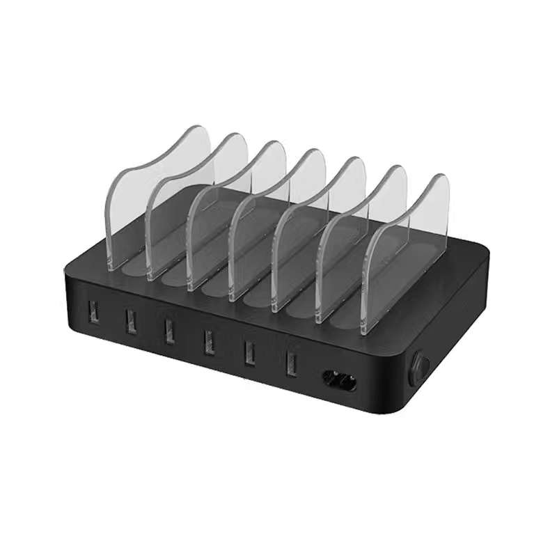 KPS-8403LC 6 개의 USB 포트 충전기 (미국 / EU / UK / AU AC 케이블)