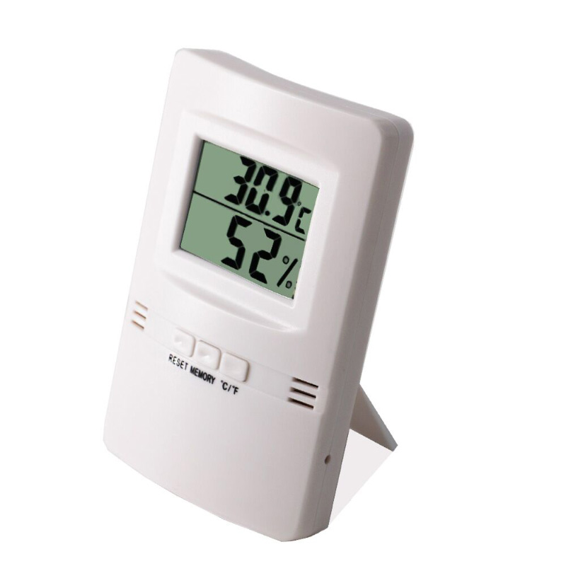초박형 및 단일 LCD 디지털 온도계 및 습도계 + -1C + -5 % RH Hygrothermograph