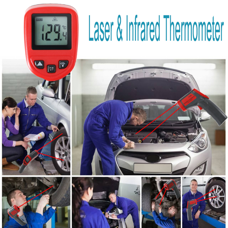 공장 직접 판매 적외선 온도계 엔진 온도 테스트 및 레이저 측정
