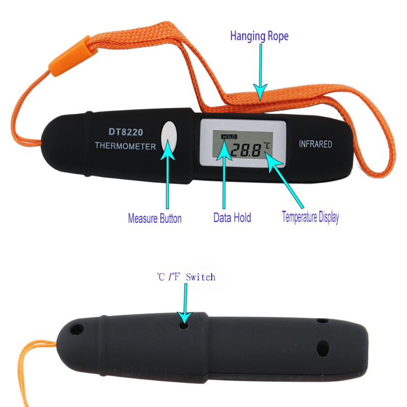 Manufaction 적외선 펜 온도계 미니 Wearable 비접촉식 온도계