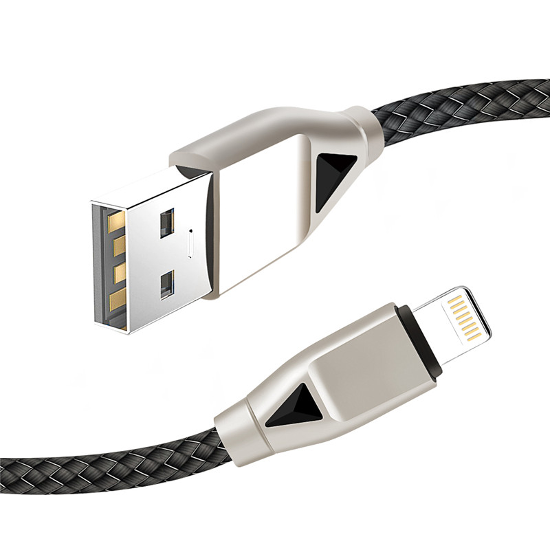 KPS-8449CB 나일론 USB 케이블 -diamond type-c / lighting / micro