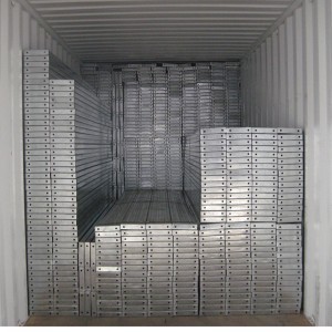 210 폭 10mm 구멍이있는 비계 철판 금속 판