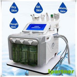 Ipartner 수소 산소 작은 거품 hydrofacial 6 1 다기능 피부 청소기