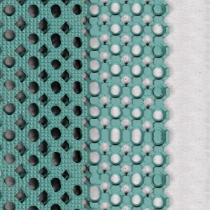 방수 기능이있는 방수 고무 매트 레스토랑 용 구멍