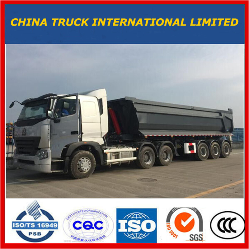 3 Axle Cimc U Type 티퍼 세미 트레일러