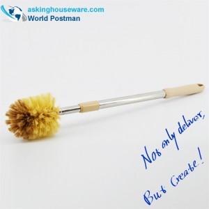 Akbrand 변기 브러시 탄성 스테인레스 스틸 파이프