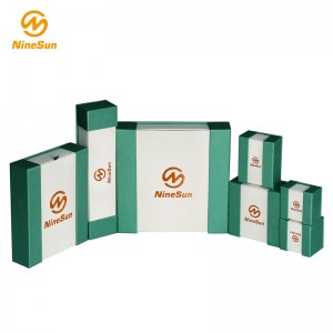 저렴 한 가격 사용자 정의 로고 인쇄 흰색 골 판지 선물 보석 상자