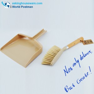 Akbrand Dustpan Brush 비치 핸들 빗자루