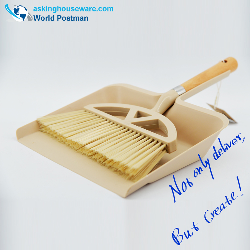 Akbrand Square Dustpan Brush 비치 핸들 빗자루