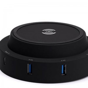 멀티 포트 USB 충전 데스크탑 휴대 전화와 휴대용 휴대 전화 무선 충전기