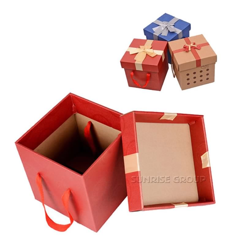 작은 큐브 골 판지 포장 선물 수집 종이 상자